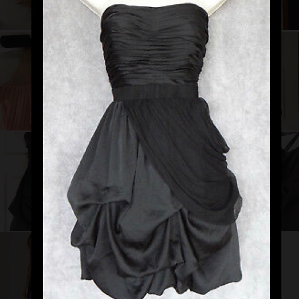 Bebe Strapless Gathered Dress